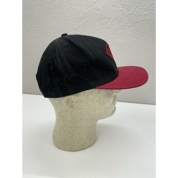 Diamond Supply Co Snapback Flat Brim Black Red Adjustable Cap - Picture 8 of 9
